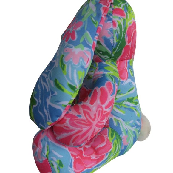 Lilly Pulitzer 2021 Bunny Business Plush Rabbit Toy Pink Green Blue EASTER GIFT - Picture 4 of 8